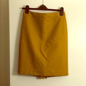 Wool pencil skirt